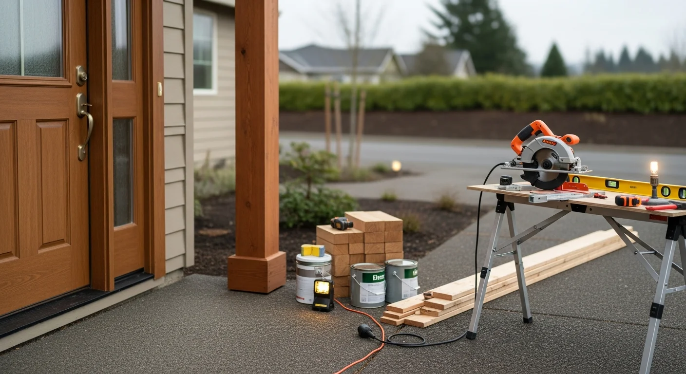 General contractor working on residential home construction project